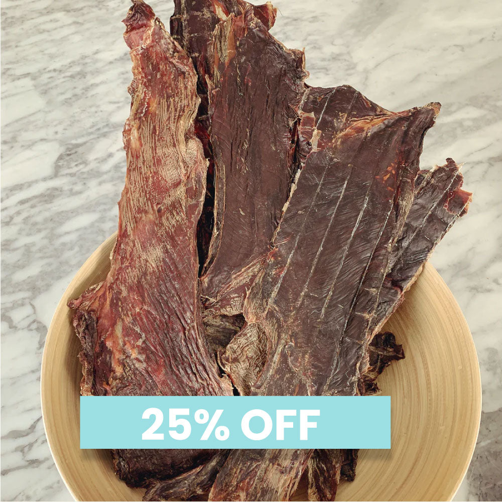 Roo Jerky Sheet Kangaroo Jerky for Dogs Slobber Chops