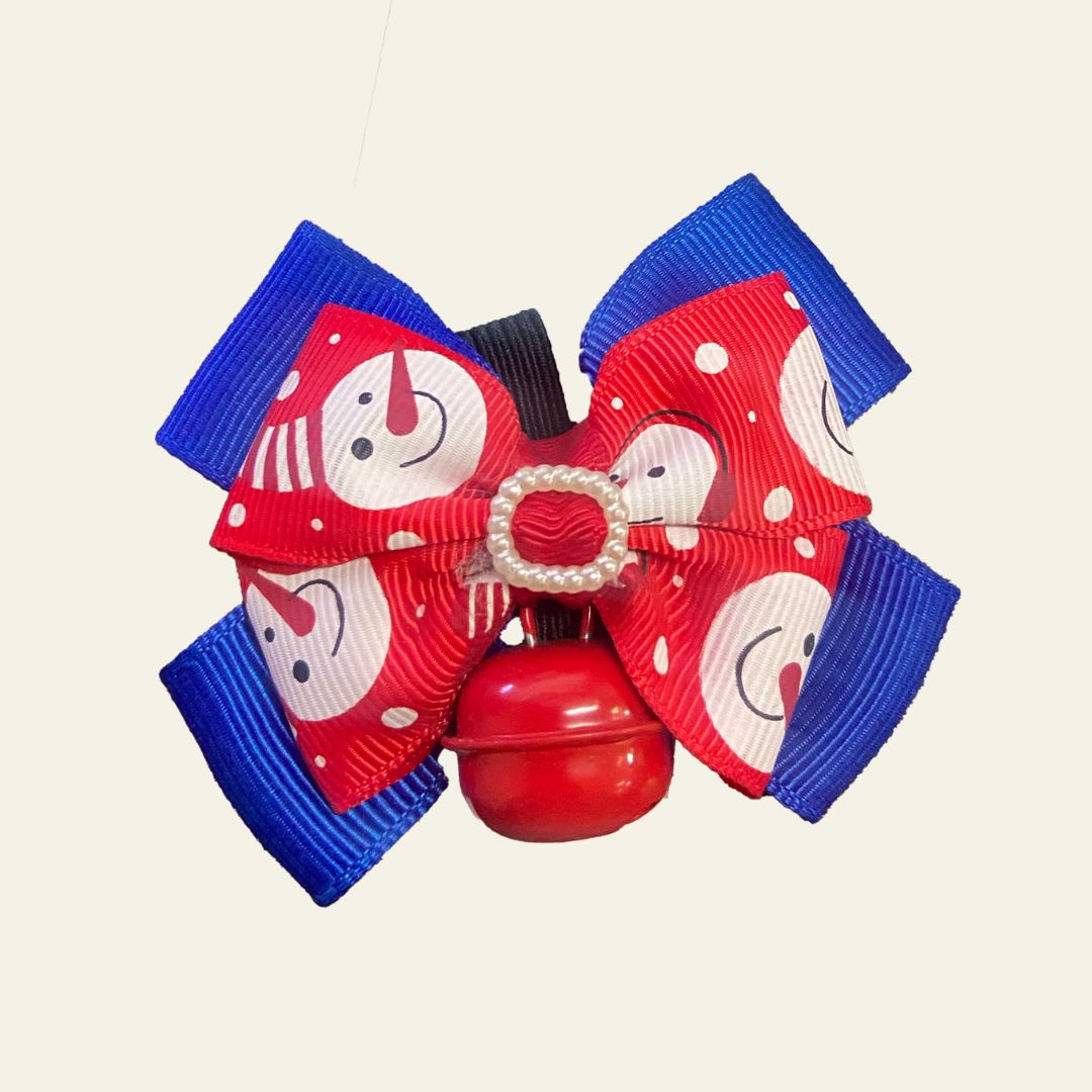 Christmas bow & a bell ball