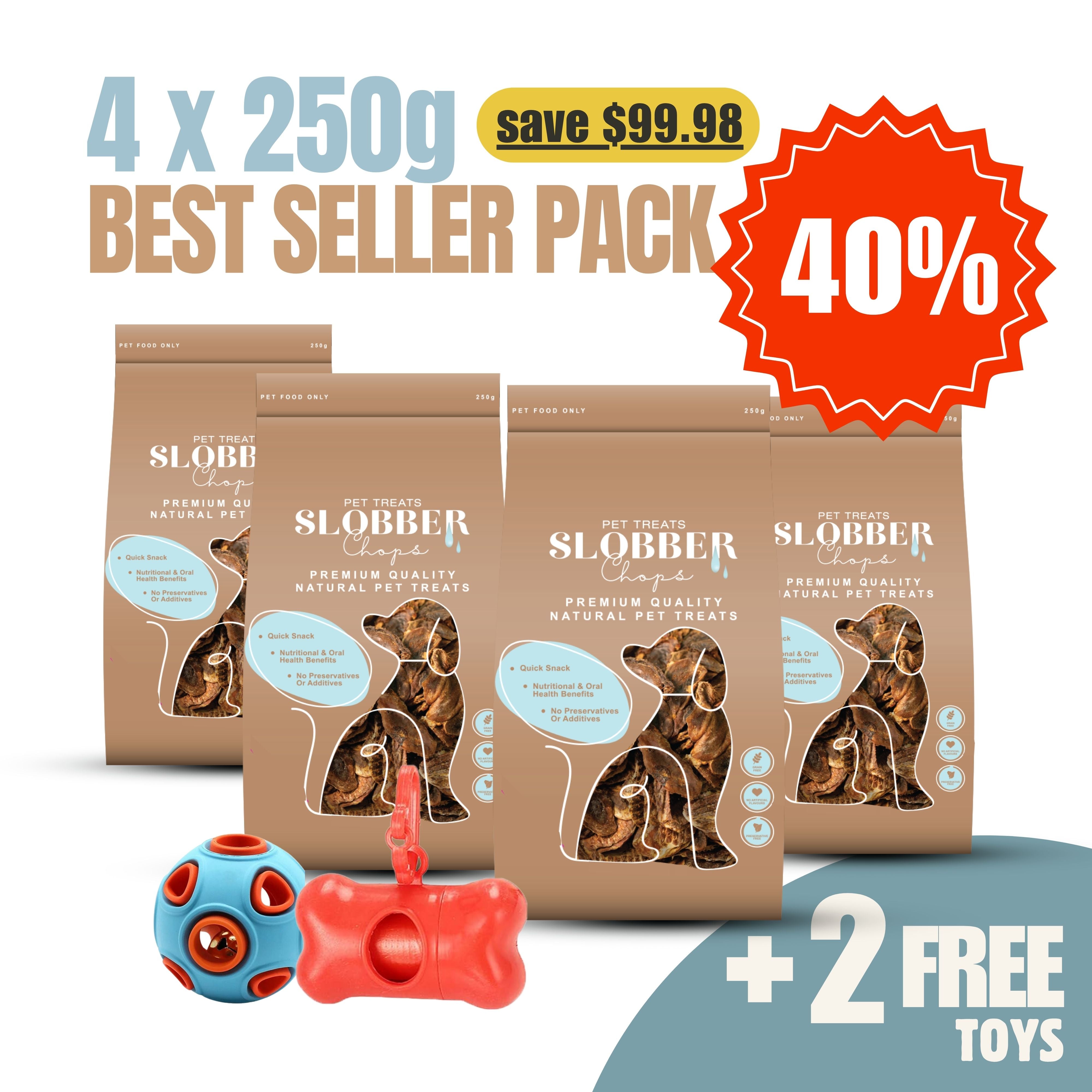 4x250g- Best Sellers Kangaroo Dog Treat Pack