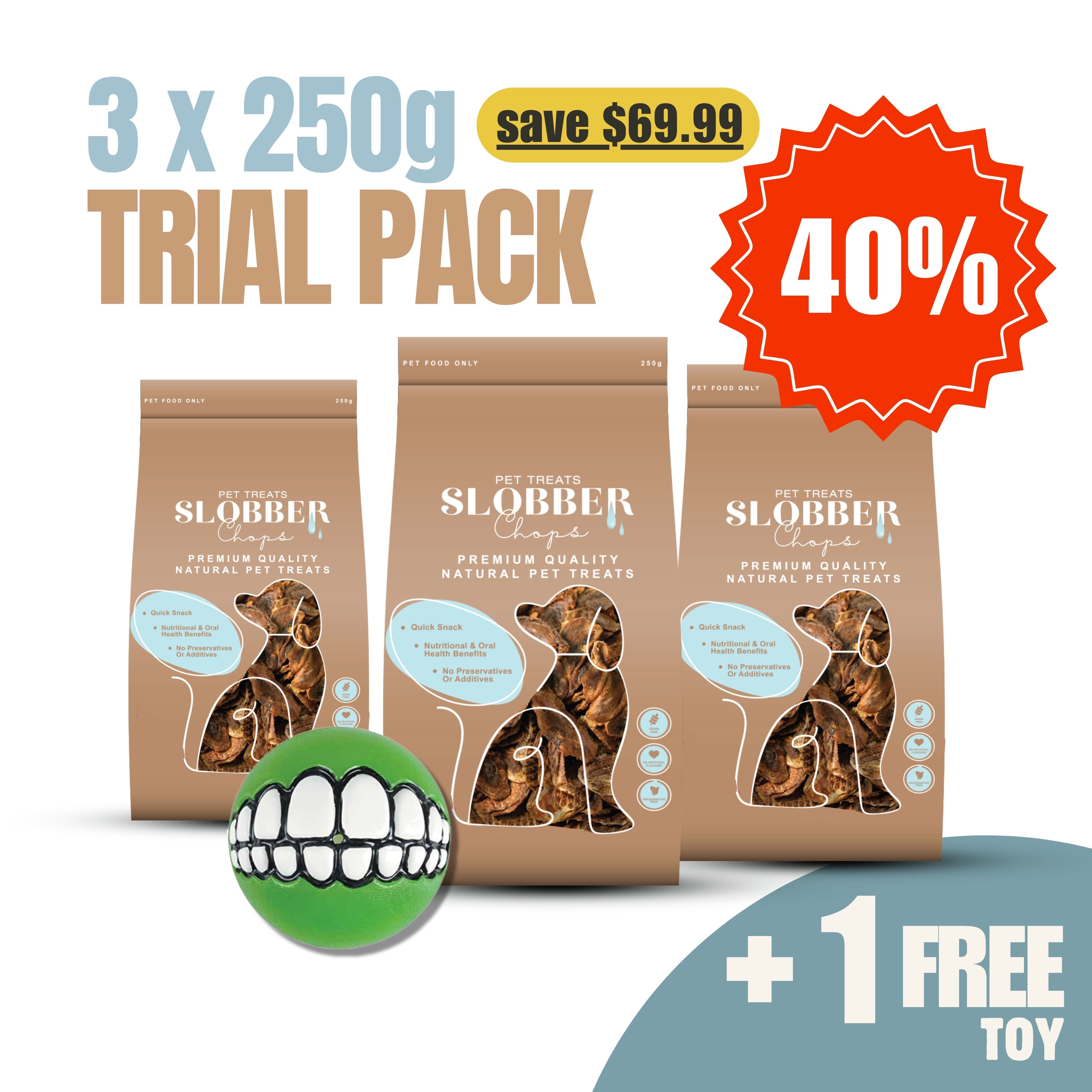3x250g - Trial Pack Kangaroo Dog Treat Pack