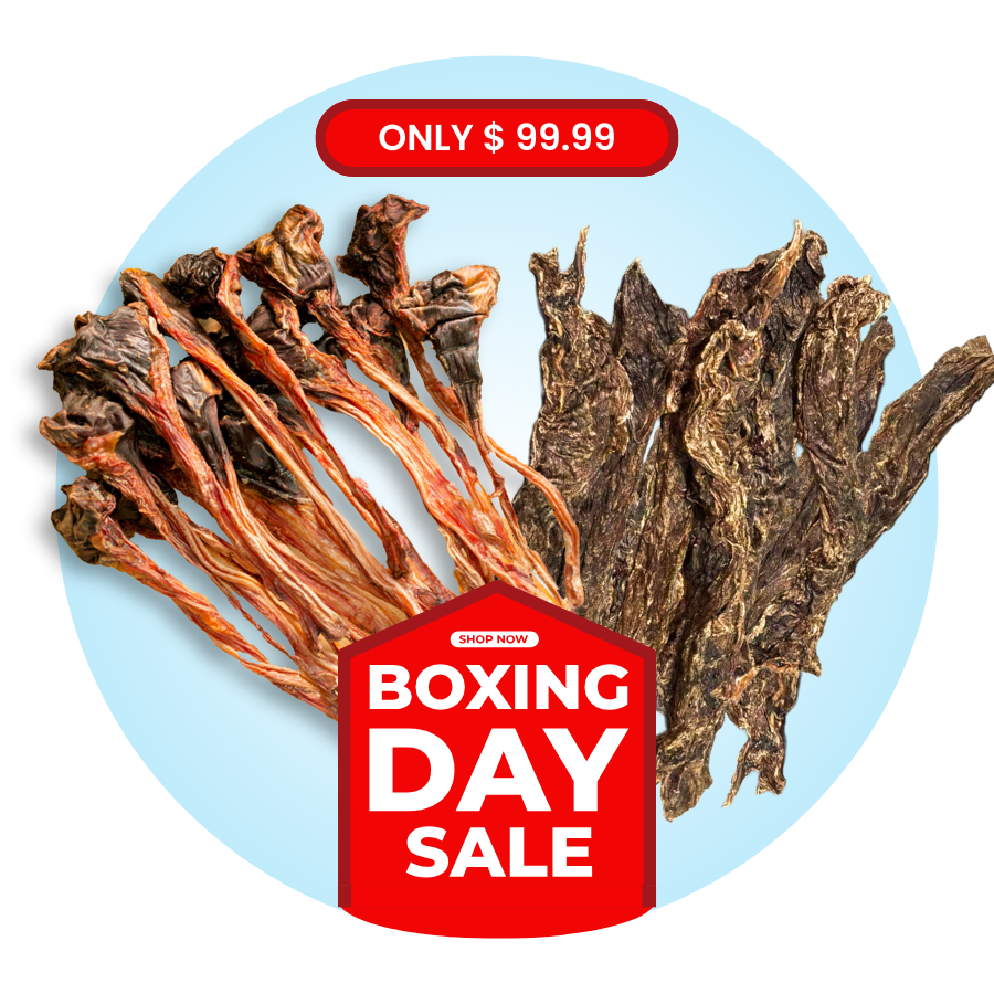 Roo Tendons + Jerky Steak