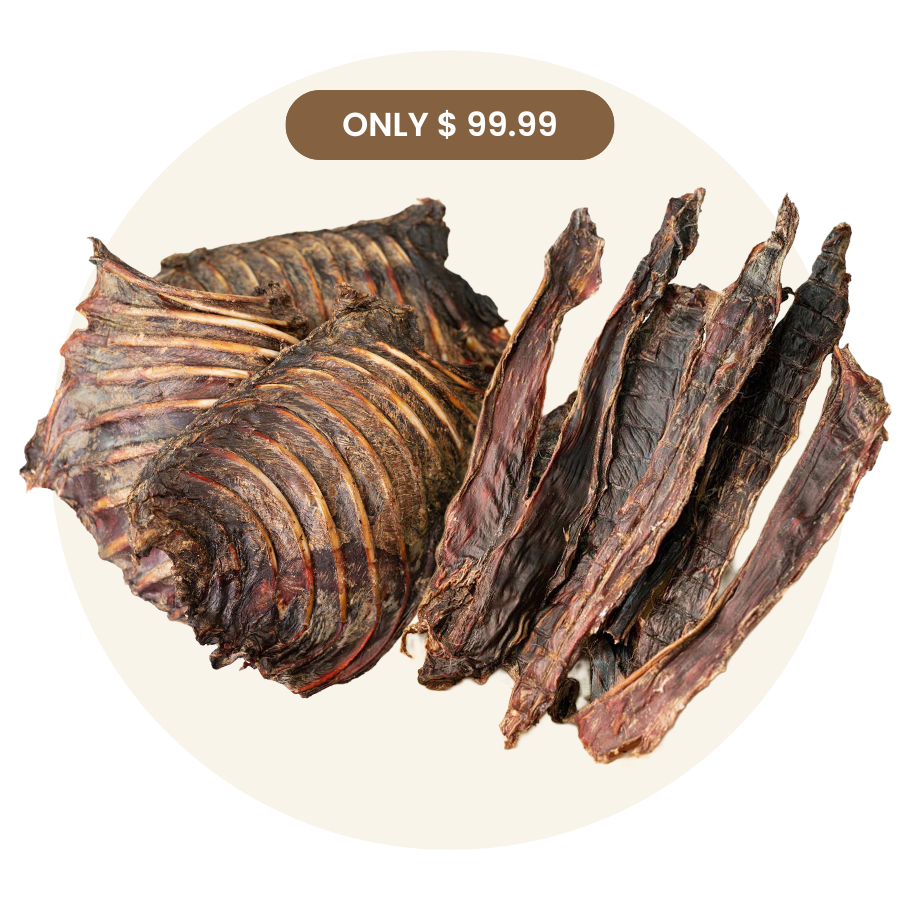 Jerky Strips + Roo Ribs