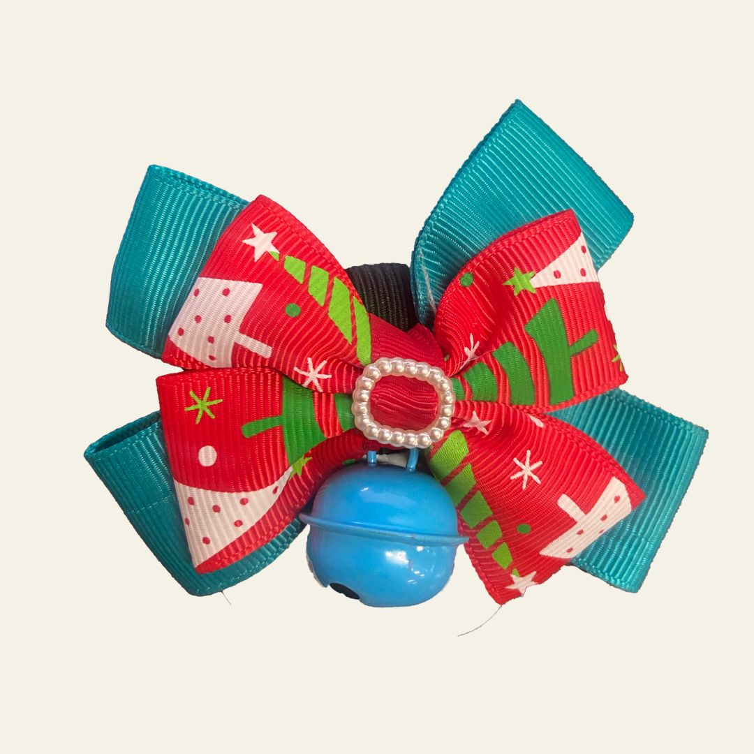 Christmas bow & a bell ball