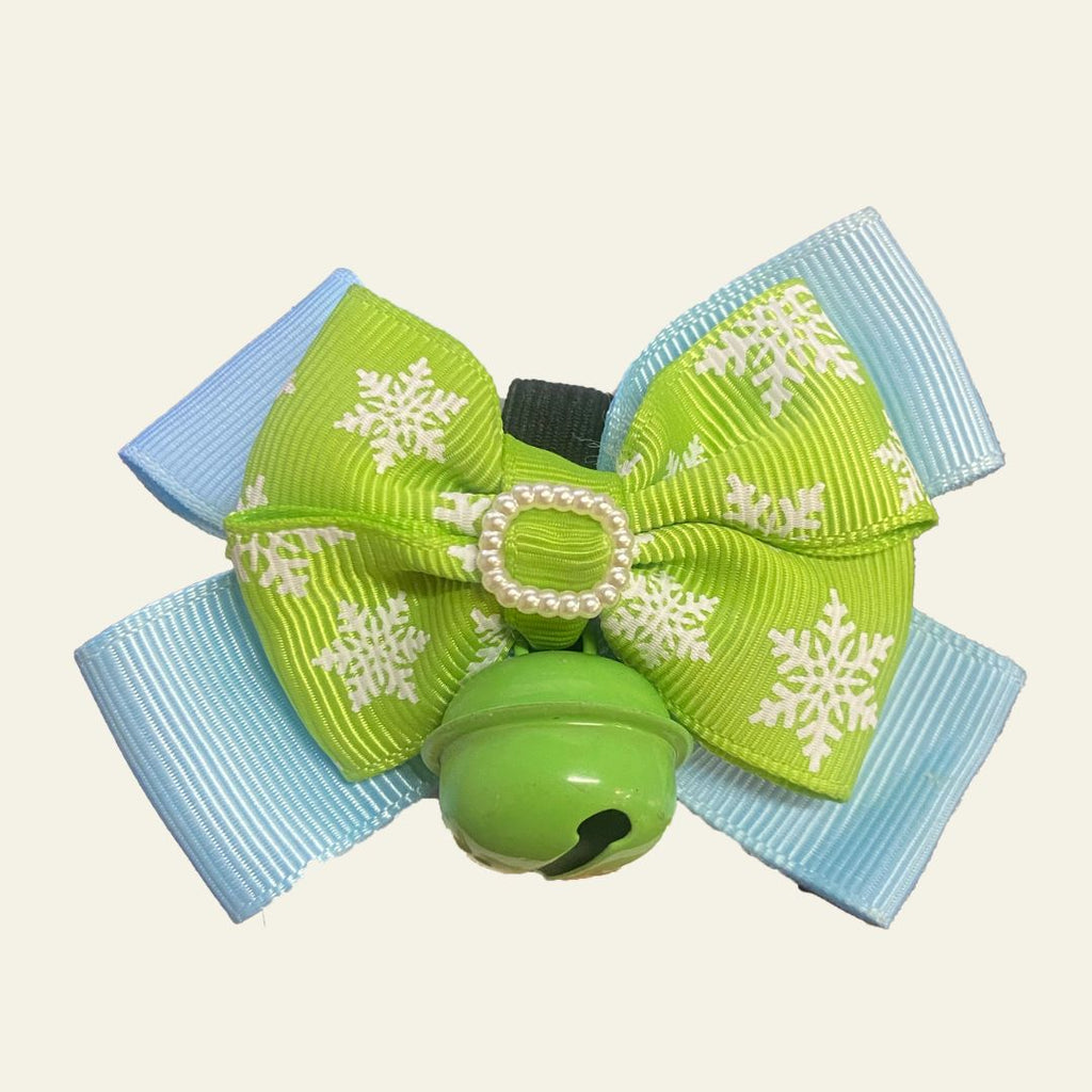 Christmas bow & a bell ball