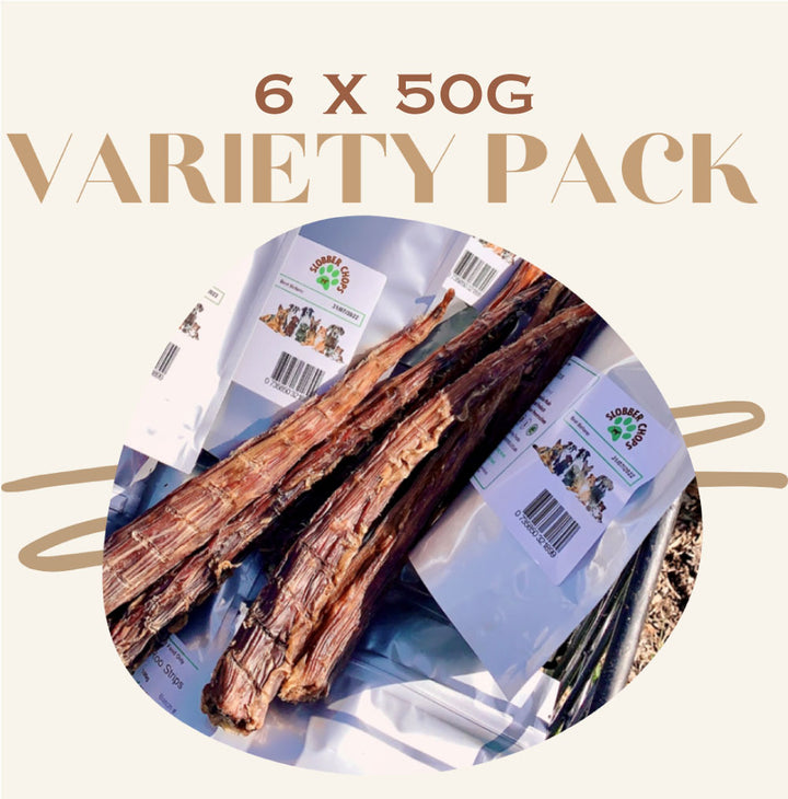 6 x 50g - Variety Kangaroo Dog Treats Pack